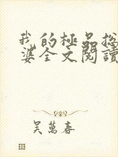 我的极品总裁老婆全文阅读