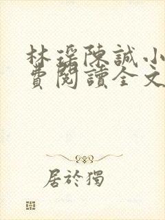 林瑶陈诚小说免费阅读全文最新章节