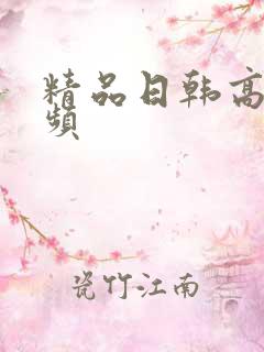 精品日韩高清视频