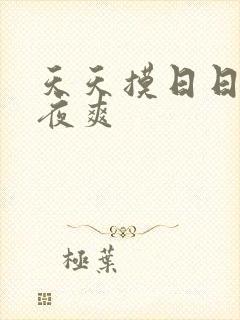 天天摸日日插夜夜爽