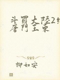 斗罗大陆2绝世唐门王东