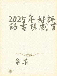 2025年好评的电视剧有哪些