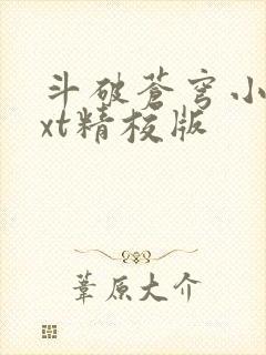 斗破苍穹小说txt精校版