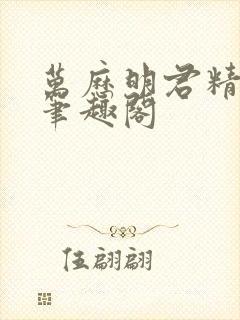 万历明君精校版笔趣阁