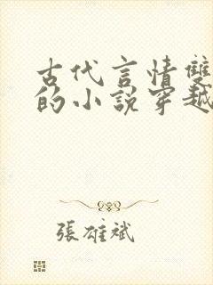 古代言情双男主的小说穿越