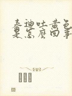 泰迪吐黄色泡沫是怎么回事