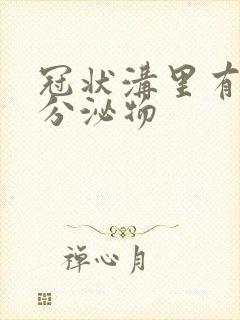 冠状沟里有黄色分泌物