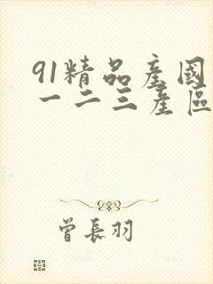 91精品产国品一二三产区