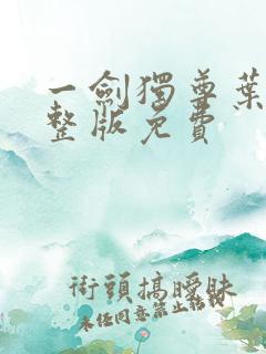 一剑独尊叶玄完整版免费