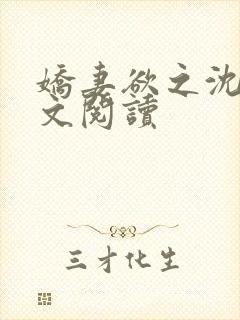 娇妻欲之沈丹全文阅读