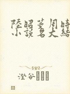 陆昭菱周时阅的小说名大结局