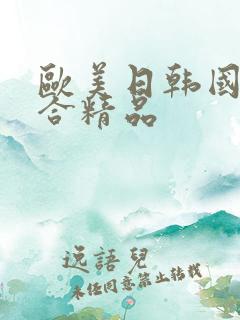 欧美日韩国产综合精品