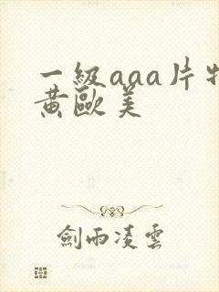 一级aaa片特黄欧美