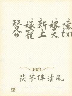 替嫁新娘亿万老公宠上天txt