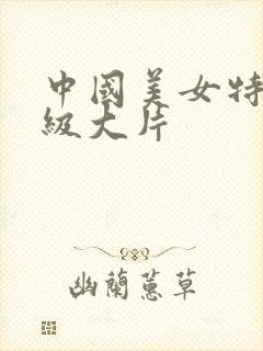 中国美女特黄一级大片