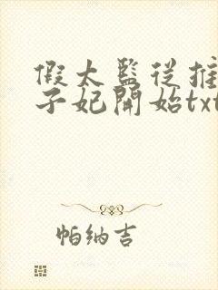 假太监从推倒太子妃开始txt免费下载