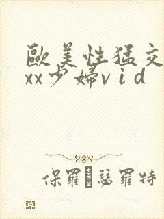 欧美性猛交xxxx少妇v i d