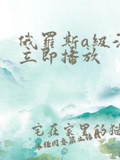 俄罗斯a级淫片立即播放