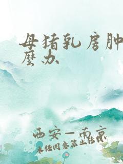 母猪乳房肿块怎么办