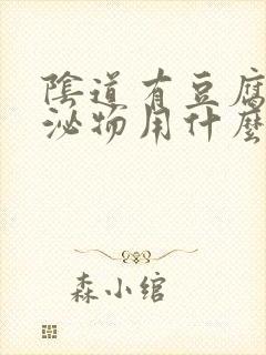 阴道有豆腐渣分泌物用什么药