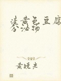 淡黄色豆腐渣样分泌物