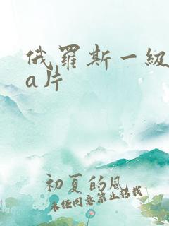 俄罗斯一级aaa片