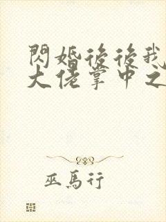 闪婚后后我成了大佬掌中之物免费观看