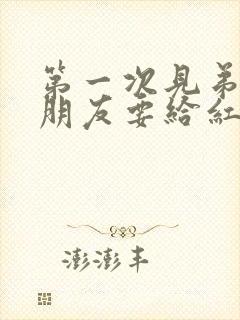 第一次见弟弟女朋友要给红包吗