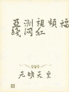 亚洲视频福利在线网红