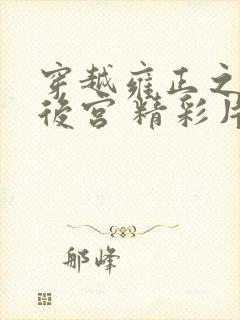 穿越雍正之极品后宫 精彩片段