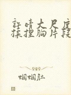 许晴大尺度床戏揉捏胸片段