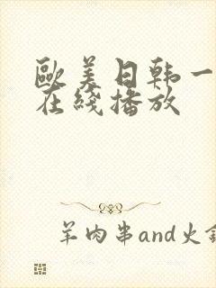 欧美日韩一级片在线播放