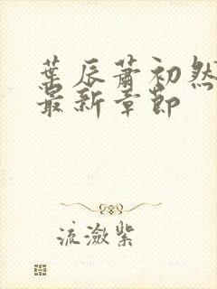 叶辰萧初然更新最新章节