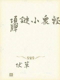 项链小众轻奢品牌