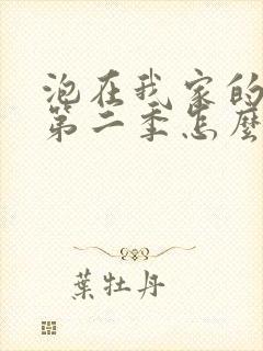 泡在我家的辣妹第二季怎么没了