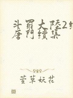 斗罗大陆2绝世唐门续集