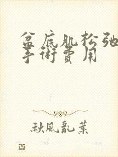 盆底肌松弛治疗手术费用