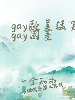 gay欧美猛男gay国产