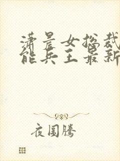 潇晨女总裁的全能兵王最新