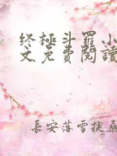 终极斗罗小说全文免费阅读笔趣阁