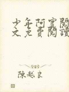 少年阿宾阅读全文免费阅读最新章节