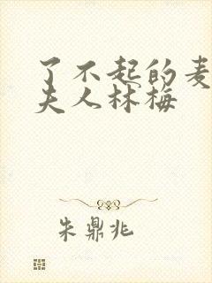 了不起的麦瑟尔夫人林梅