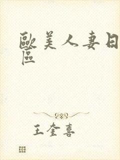 欧美人妻日韩一区