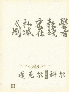 《私密教学》无删减在线看