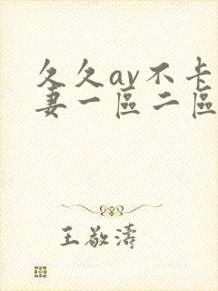 久久av不卡人妻一区二区三区