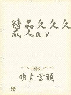 精品久久久久久成人aⅴ