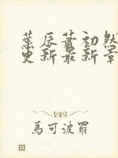 叶辰萧初然刚刚更新最新章节在哪里看