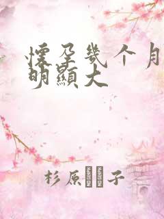 怀孕几个月肚子明显大