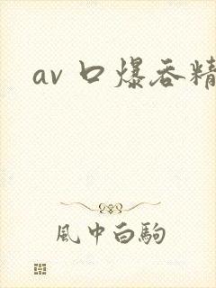 av 口爆吞精