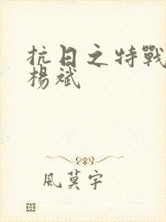 抗日之特战兵王杨斌